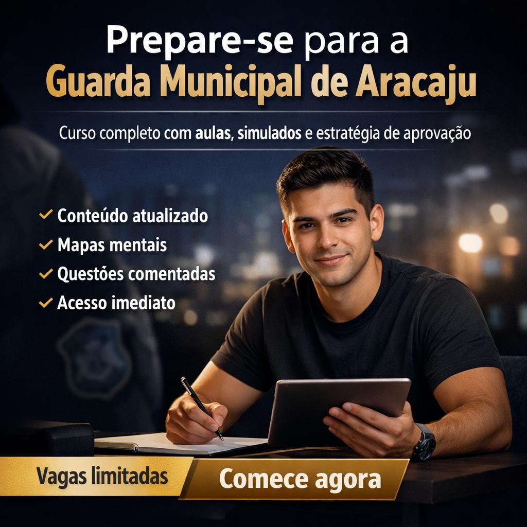 Curso Polícia Municipal Aracaju 2026
